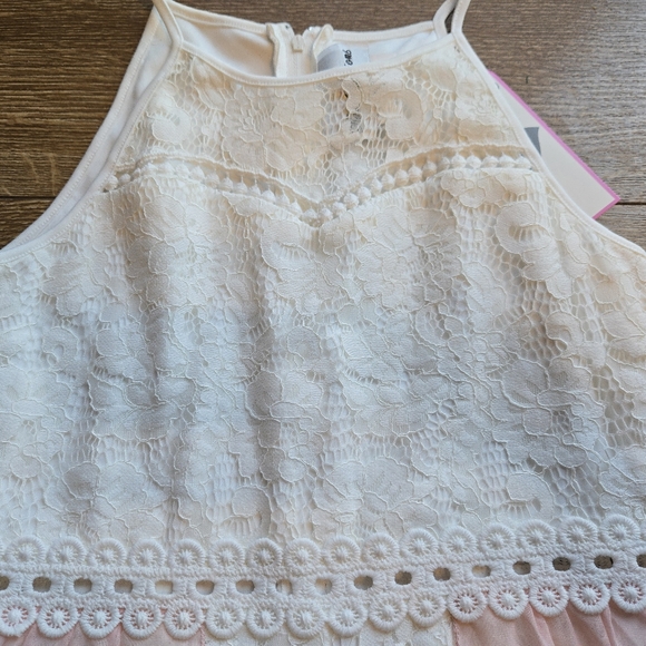 [NWT] RARE EDITIONS Girls Floral Maxi Dress with Lace Top Shorts Romper Sz 10 - Picture 3 of 12